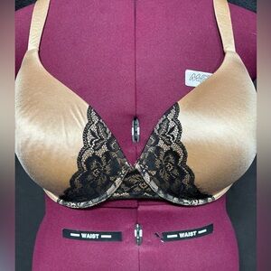 Soma Enhancing Shape Full Coverage Nude with Black Lace Trim Size 42D GUC